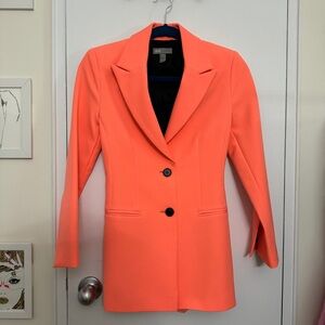 Like New ASOS Women’s Bright Coral Peak Lapel Blazer Size 0